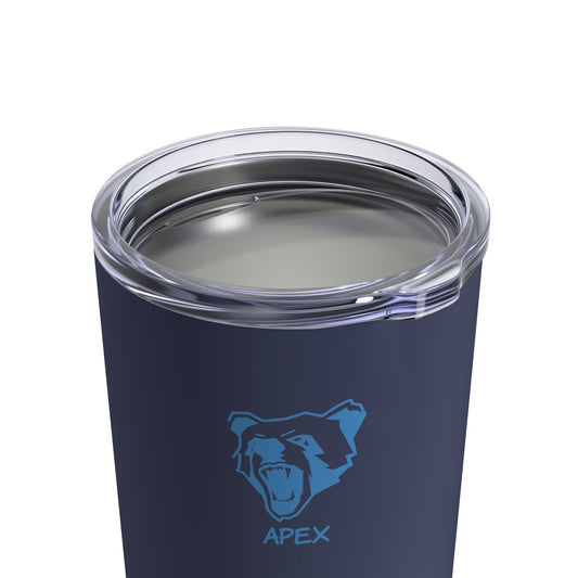 Tumbler 10oz BG navy / lightBlue logo