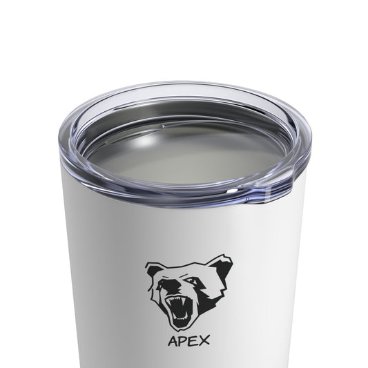 Tumbler 10oz BG white / black logo