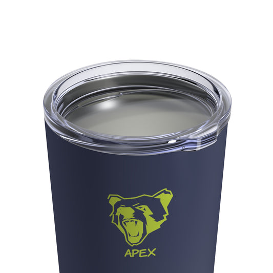 Tumbler 10oz BG navy / limeGreen logo
