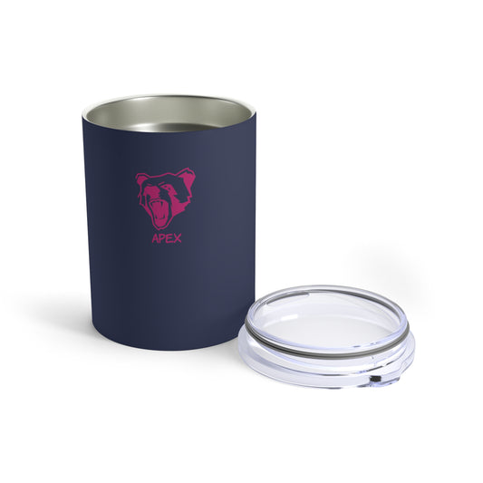 Tumbler 10oz BG navy / darkPink logo