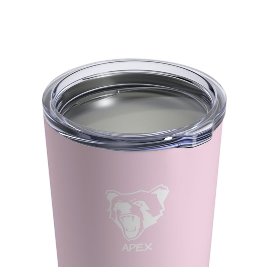 Tumbler 10oz BG pink / white logo