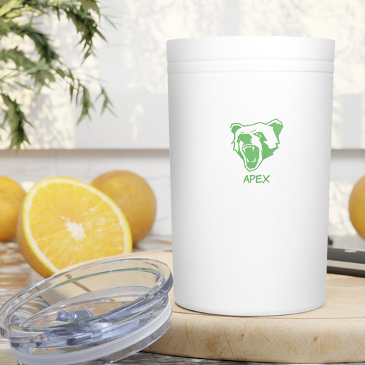 Vacuum Insulated Tumbler, 11oz style BG / green logo