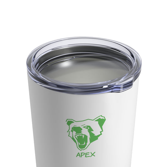 Tumbler 10oz BG white / green logo