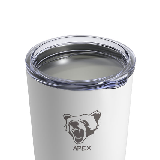 Tumbler 10oz BG white / darkGrey logo
