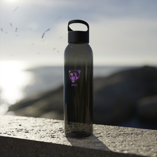 Sky Water Bottle style BG / purple logo