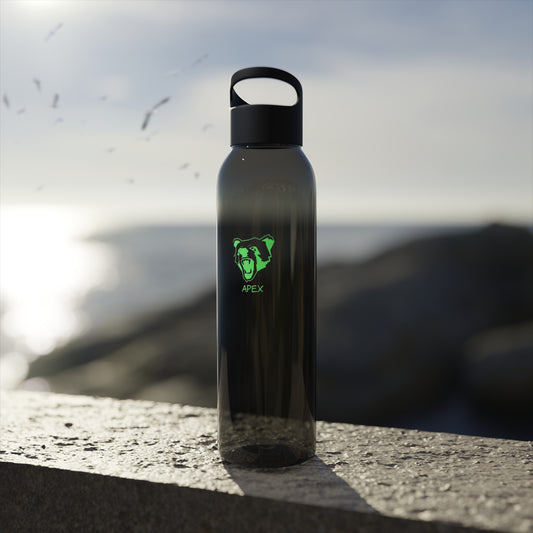 Sky Water Bottle style BG / green logo