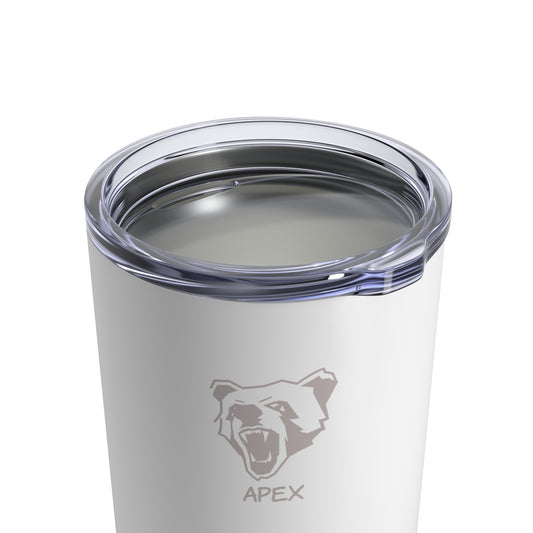 Tumbler 10oz BG white / lightGrey logo