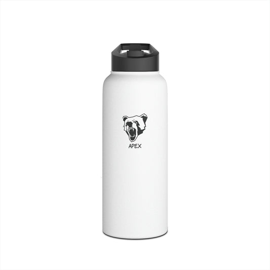 Stainless Steel Water Bottle, Standard Lid white / black logo