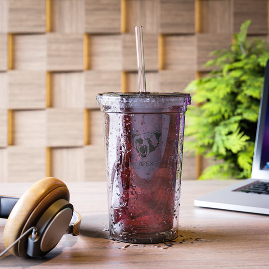 Suave Acrylic Cup BG clear / black logo