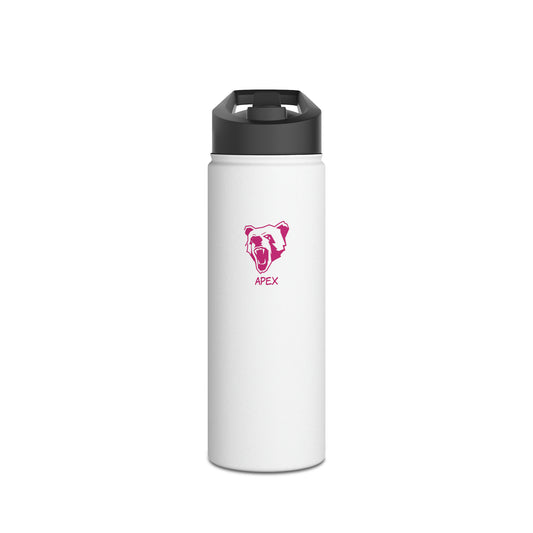 Stainless Steel Water Bottle, Standard Lid white / darkPink