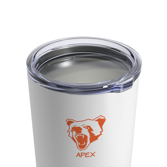 Tumbler 10oz BG white / orange logo